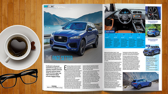 Car Magazine Template in Magazine Templates - product preview 7