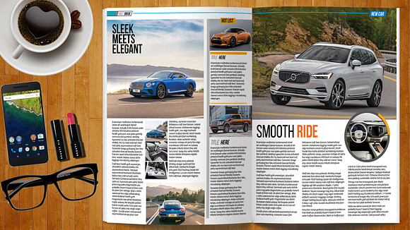 Car Magazine Template in Magazine Templates - product preview 8