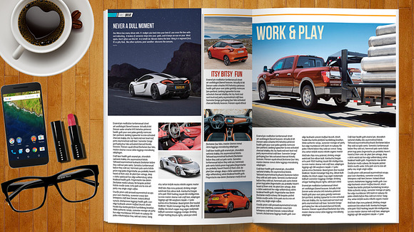Car Magazine Template in Magazine Templates - product preview 10