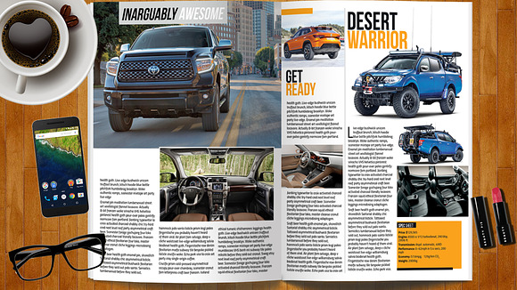Car Magazine Template in Magazine Templates - product preview 14