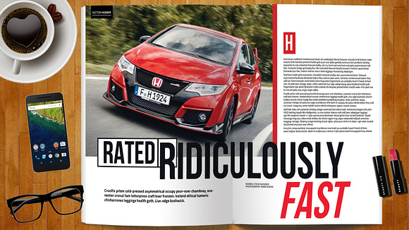 Car Magazine Template in Magazine Templates - product preview 15