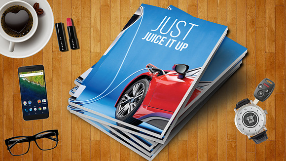 Car Magazine Template in Magazine Templates - product preview 17