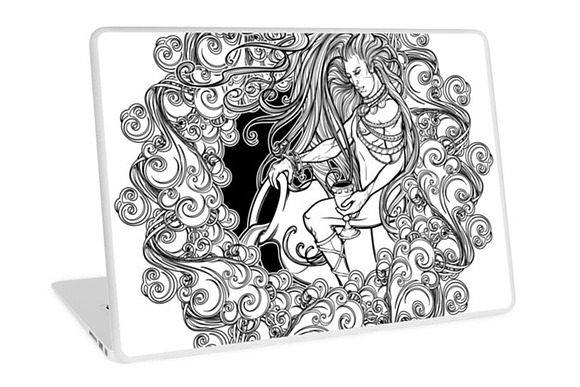 Inky Zodiac - Element of Air in Illustrations - product preview 7