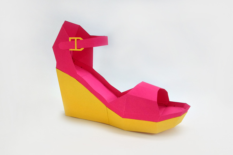 DIY High heel shoe - 3d papercraft