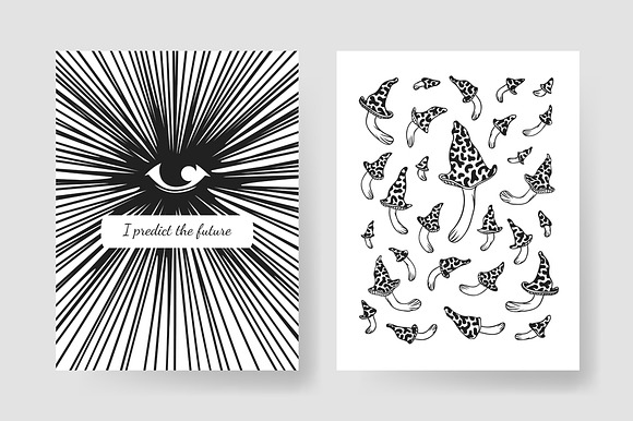 Mystic arts + pattern + cards in Graphics - product preview 1
