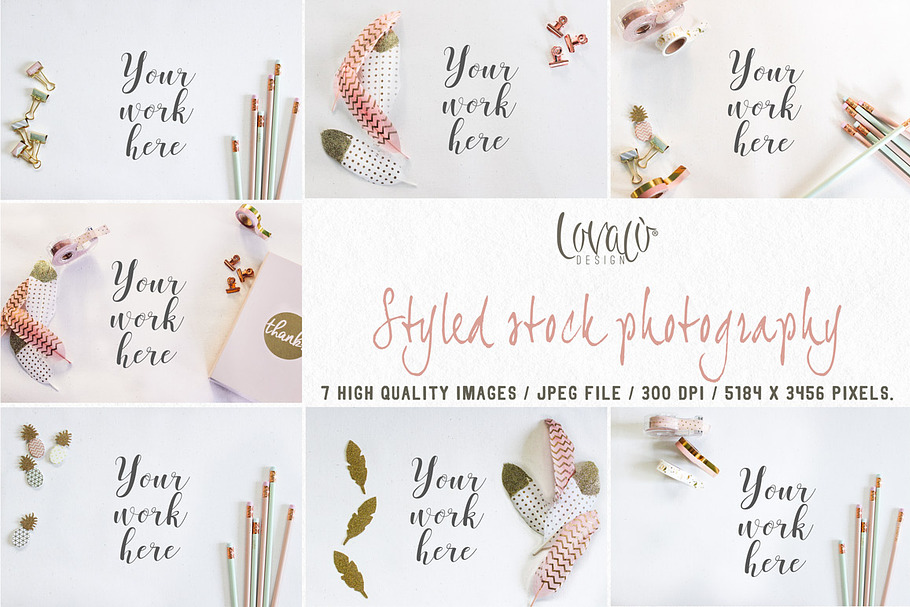 Styled stock photo Rose Gold Mint