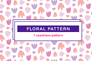 Pastel floral pattern