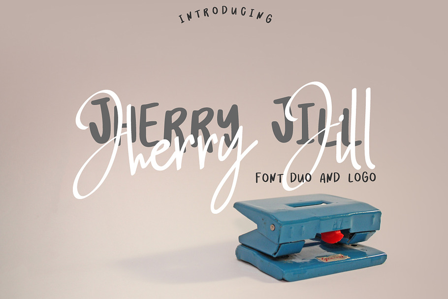 Jherry Jill | Font Duo + 6 Logos in Script Fonts - product preview 8