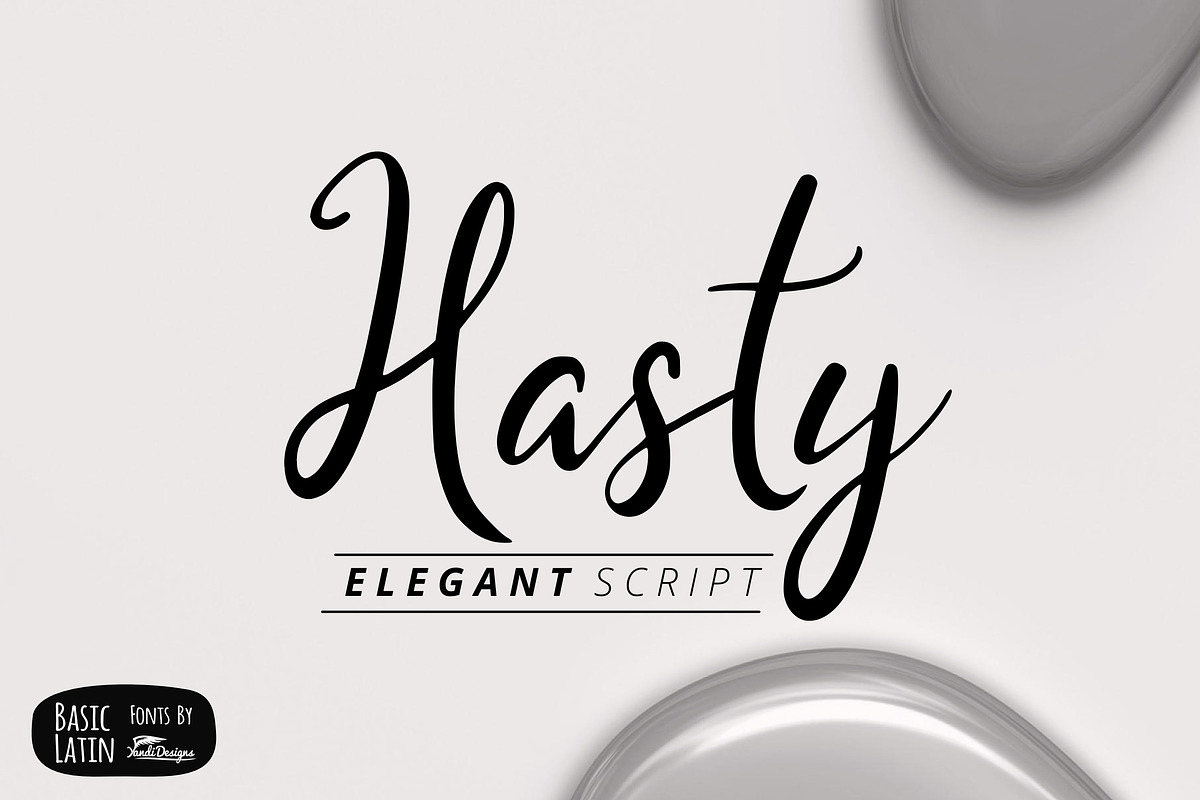 Hasty Elegant Font in Script Fonts - product preview 8