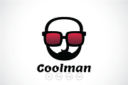 Cool man Glasses Logo Template