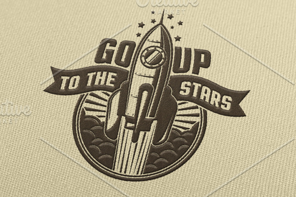 Startup Rocket Retro Logo in Logo Templates - product preview 5