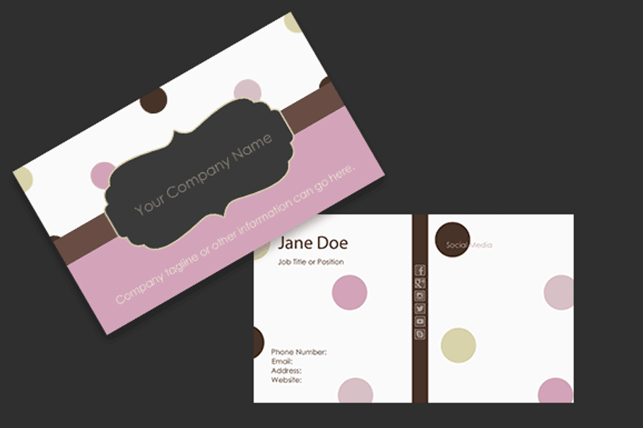 Dot Business Card Template in Business Card Templates - product preview 8