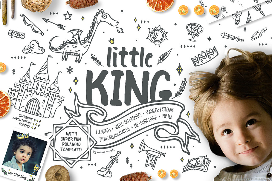 Little King - Kids & Boys Clipart in Illustrations - product preview 8