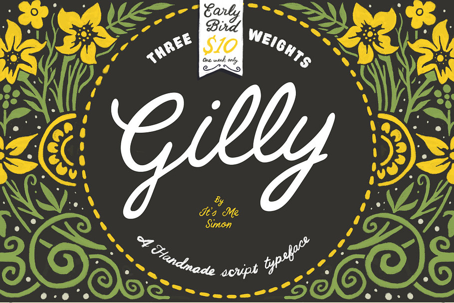 Gilly Script handmade typeface