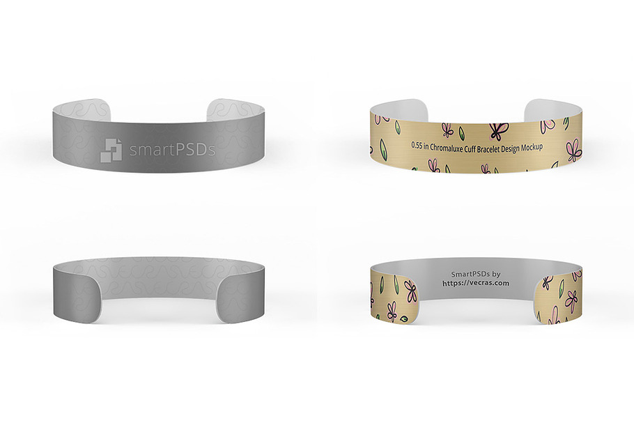 0.55 in Chromaluxe Cuff Bracelet  in Product Mockups - product preview 8