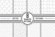 Set of dotted seamless textures