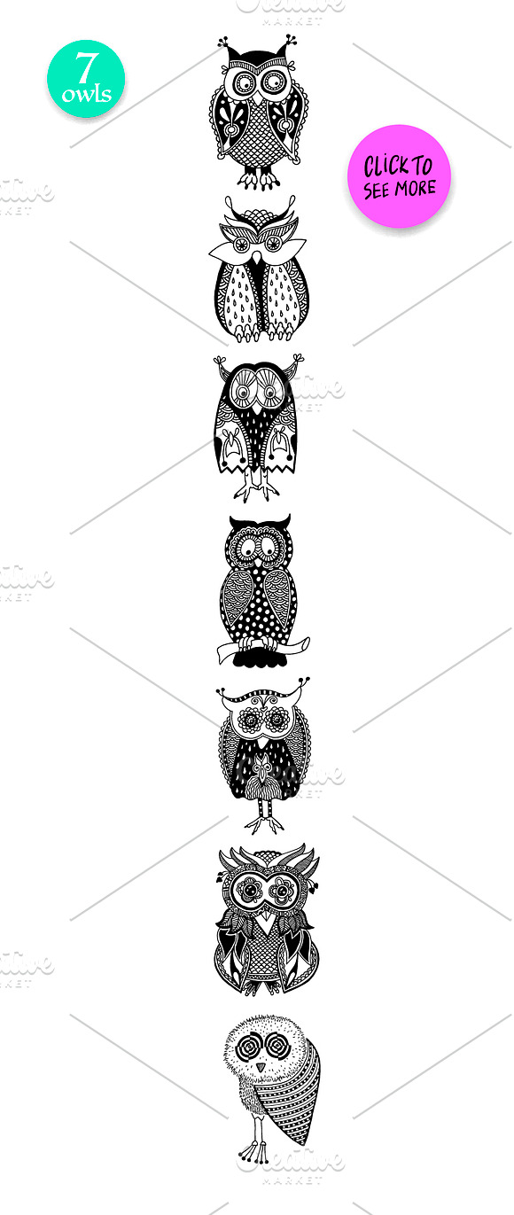 7 OWLS DESIGN in Objects - product preview 1