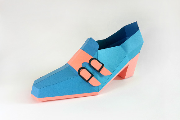 DIY Trouser shoe - 3d papercraft in Templates - product preview 2