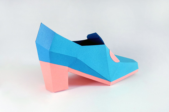 DIY Trouser shoe - 3d papercraft in Templates - product preview 3