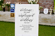 Unplugged wedding sign SHR357