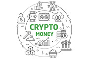 circle illustration bitcoin crypto