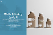 [-33%] Milk Bottle Mock-Up Bundle #1