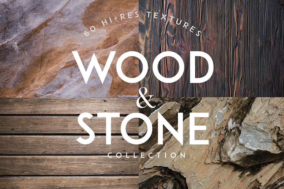 Wood and Stone Textures Backgrounds