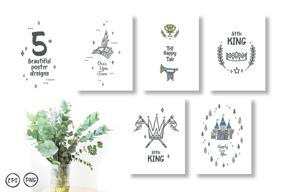 Little King - Kids & Boys Clipart in Illustrations - product preview 4