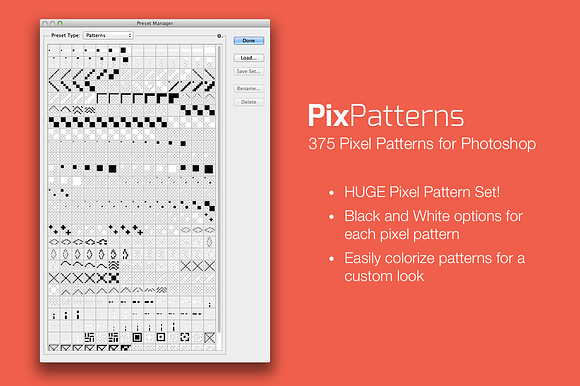 Pix Patterns - 375 Pixel Patterns in Patterns - product preview 1