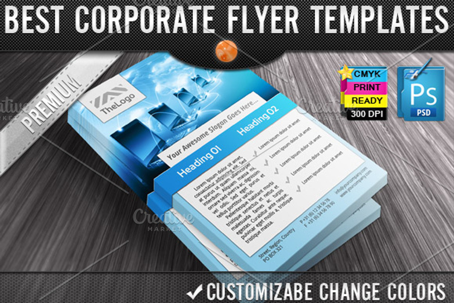 Business Computers Flyers Templates in Flyer Templates - product preview 8