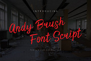 Andy Brush Font Script