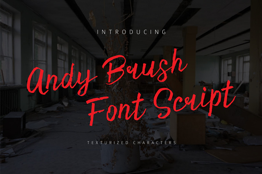 Andy Brush Font Script in Script Fonts - product preview 8