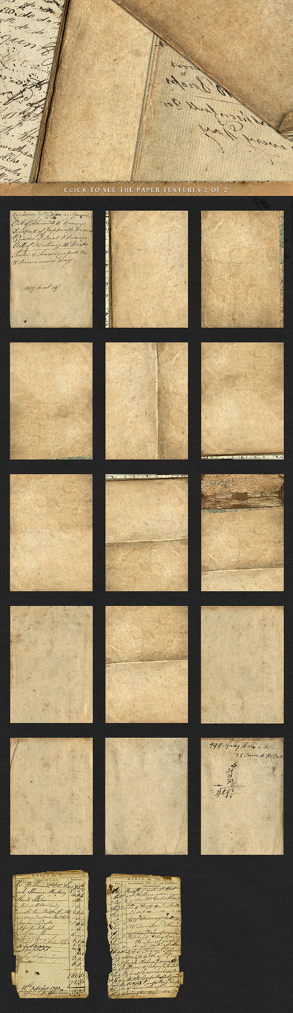94 Vintage Leather & Paper Textures in Textures - product preview 6