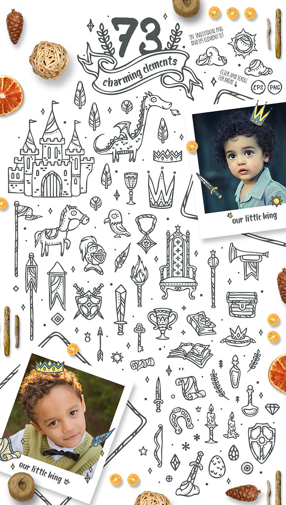 Little King - Kids & Boys Clipart in Illustrations - product preview 5
