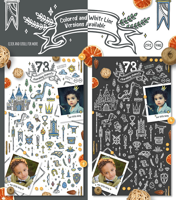 Little King - Kids & Boys Clipart in Illustrations - product preview 6