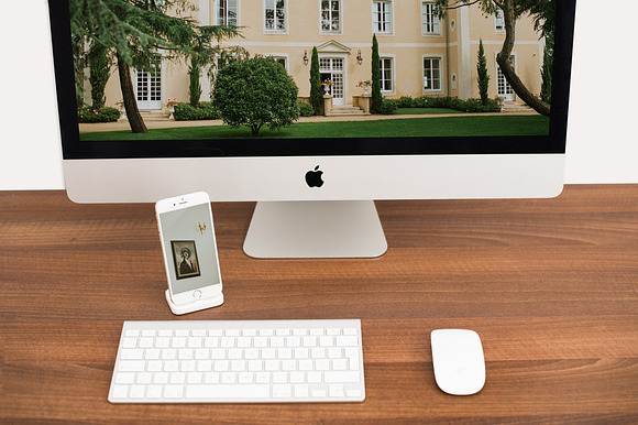 Desktop Imac and Iphone Mockup in Mobile & Web Mockups - product preview 6