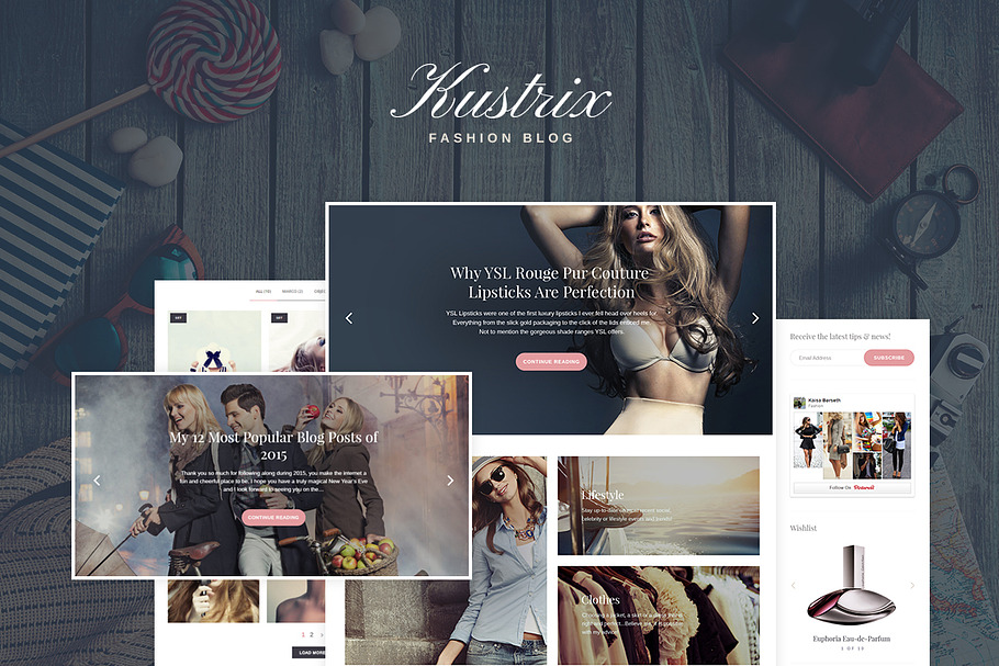 Lifestyle & Fashion Blog in WordPress Blog Themes - product preview 8