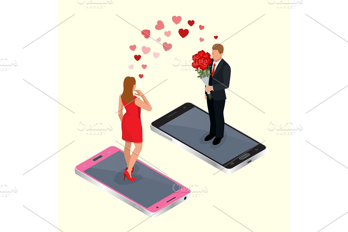 Online dating in Illustrations - product preview 8