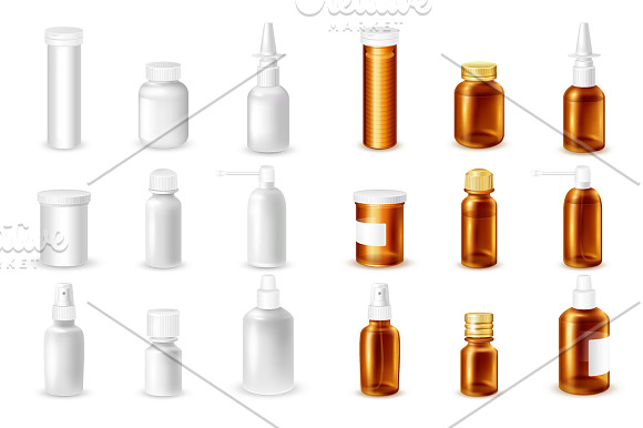 Medicines Realistic Set in Objects - product preview 1