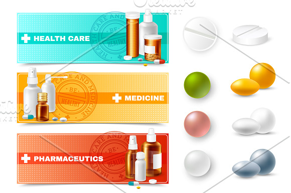 Medicines Realistic Set in Objects - product preview 3