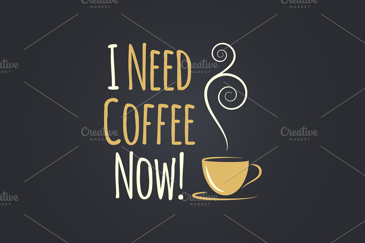 Coffee cup quote logo design. in Illustrations - product preview 8