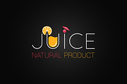 juice logo design background