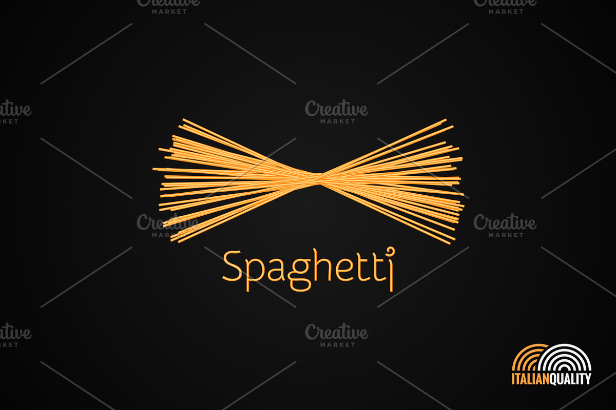 Spaghetti pasta logo design in Illustrations - product preview 8