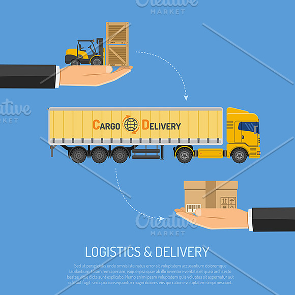 Internet Shopping and Delivery in Illustrations - product preview 5