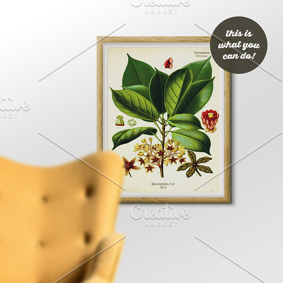 Hanging Wooden Frame Mockup in Print Mockups - product preview 2