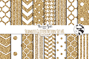 Seamless Glitter Patterns #1 Gold