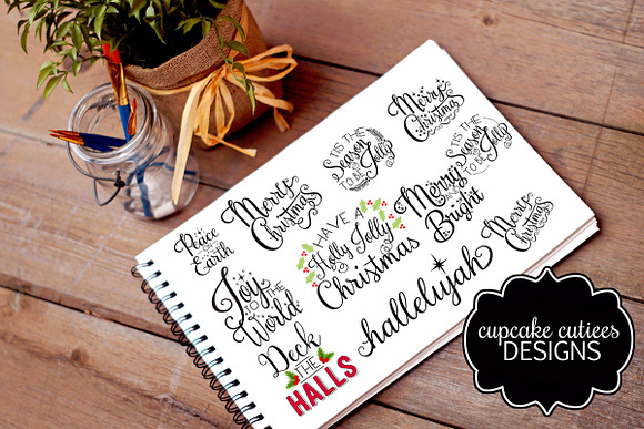 Christmas Holiday Song Word Graphics in Graphics - product preview 1