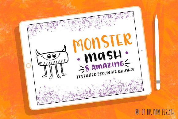 Monster Textured Procreate Brushes in Photoshop Brushes - product preview 1