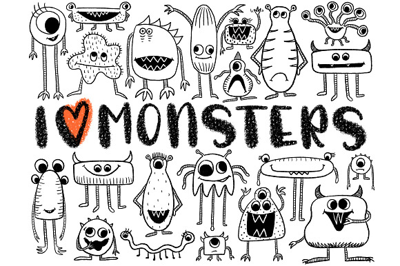 Monster Textured Procreate Brushes in Photoshop Brushes - product preview 2