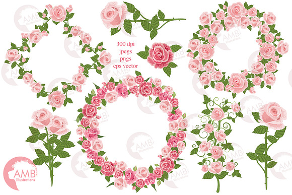 Rosalie's Roses graphics AMB-2255 in Illustrations - product preview 4